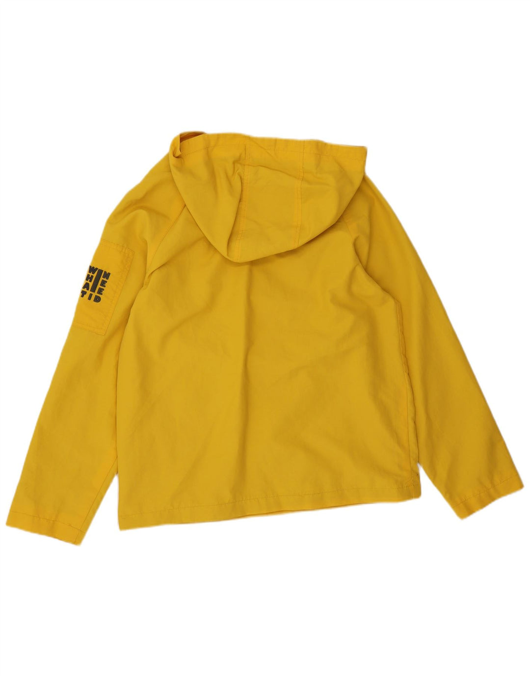 Giacca antipioggia con cappuccio Zara per ragazzi 13-14 anni in nylon giallo
