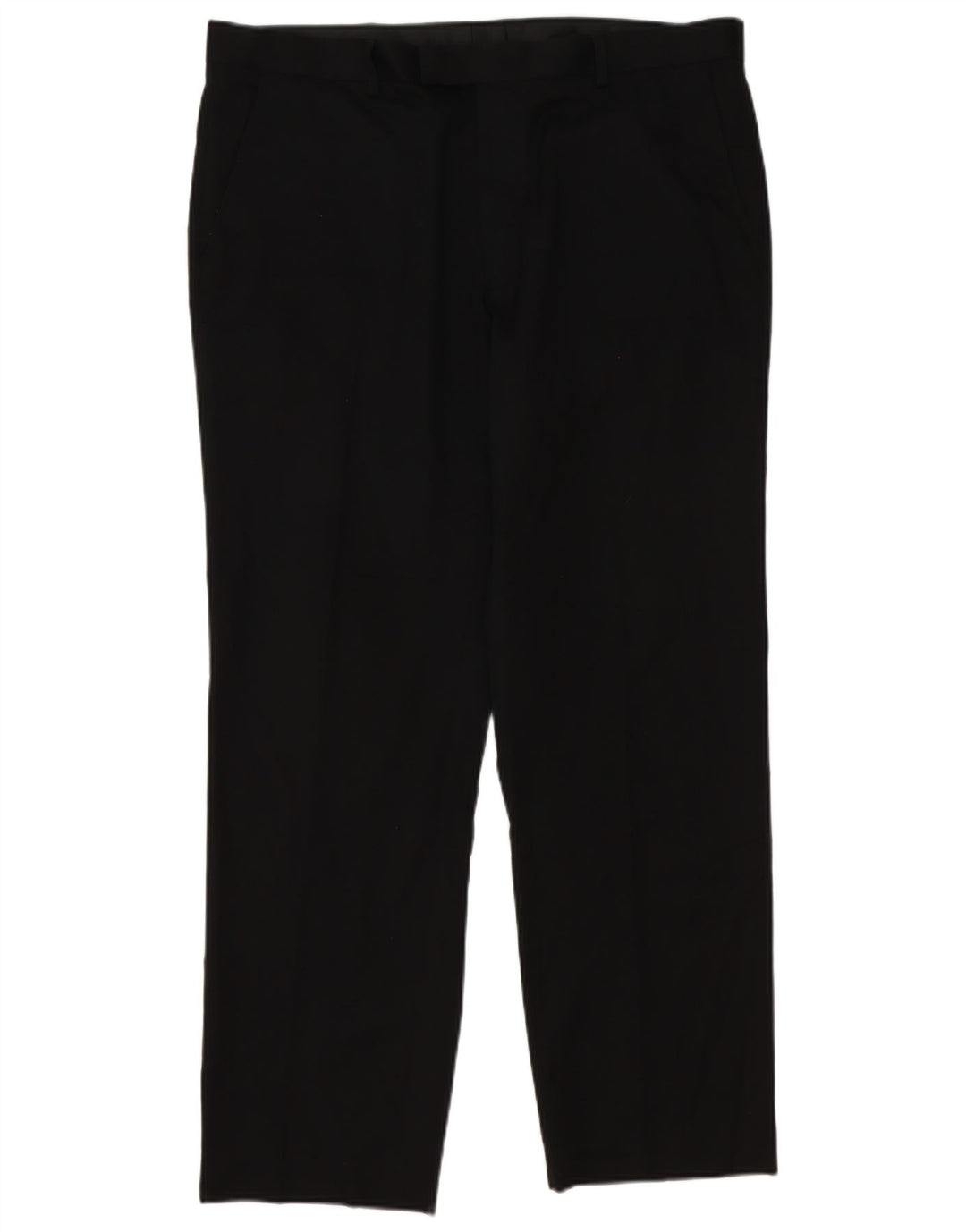 Pantaloni da abito affusolati da uomo Marks & Spencer W38 L31 poliestere nero classico