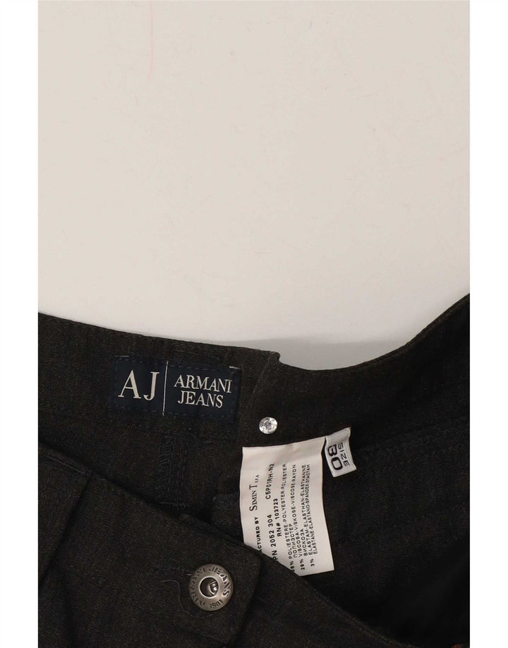 Pantaloni casual Bootcut da donna Armani W30 L33 poliestere grigio