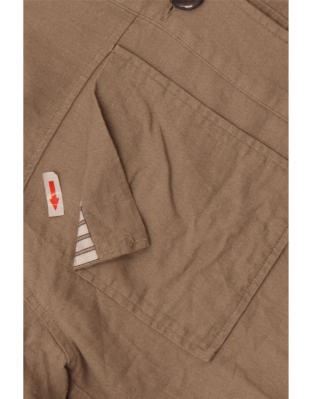Giubbotto bomber oversize corto da donna Zara UK 10 piccolo lino beige