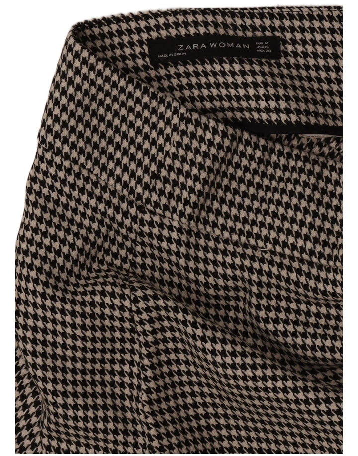 Pantaloni corti da donna Zara medi W28 L24 pied de poule neri