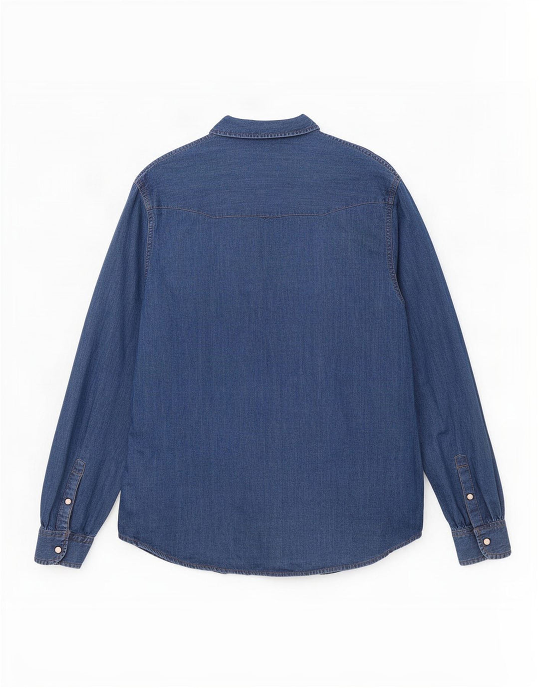 Camicia di jeans slim fit da uomo Wrangler grande in cotone blu