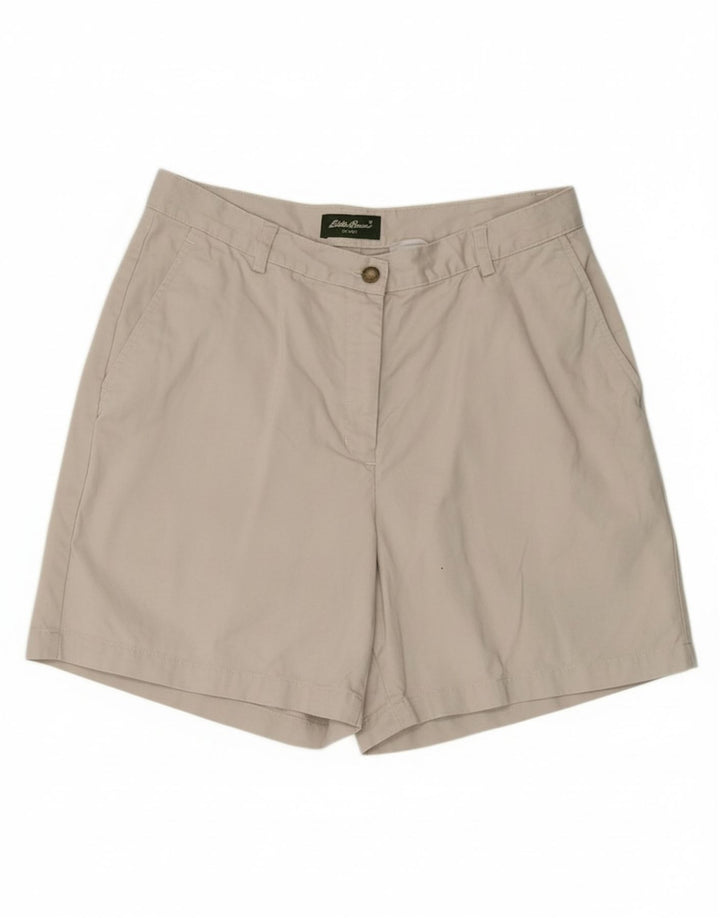 EDDIE BAUER Womens Chino Shorts US 10 Large W30 Beige Cotton