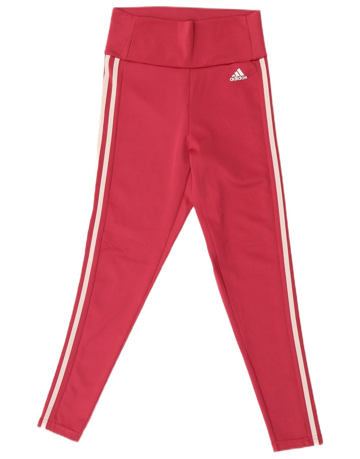 Leggings Adidas Aeroready da donna UK 8/10 Piccolo poliestere rosa