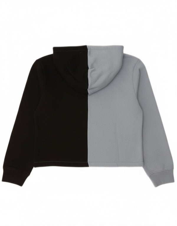Maglione corto con cappuccio per ragazze Vans 10-11 anni in cotone color block blu medio