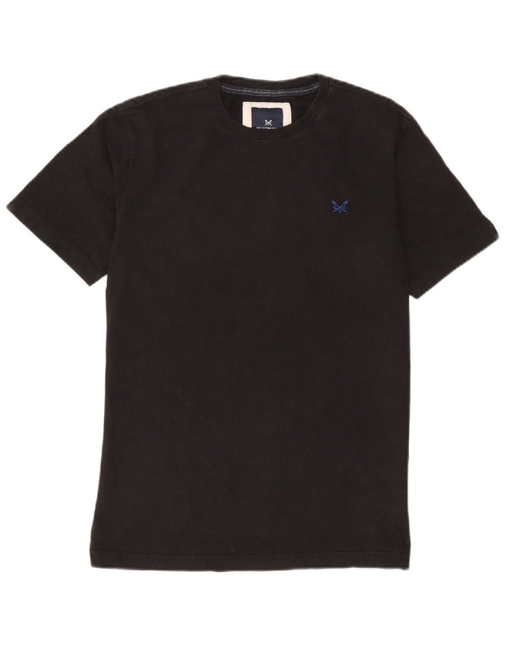 Crew Clothing T-shirt da uomo Top piccola in cotone nero