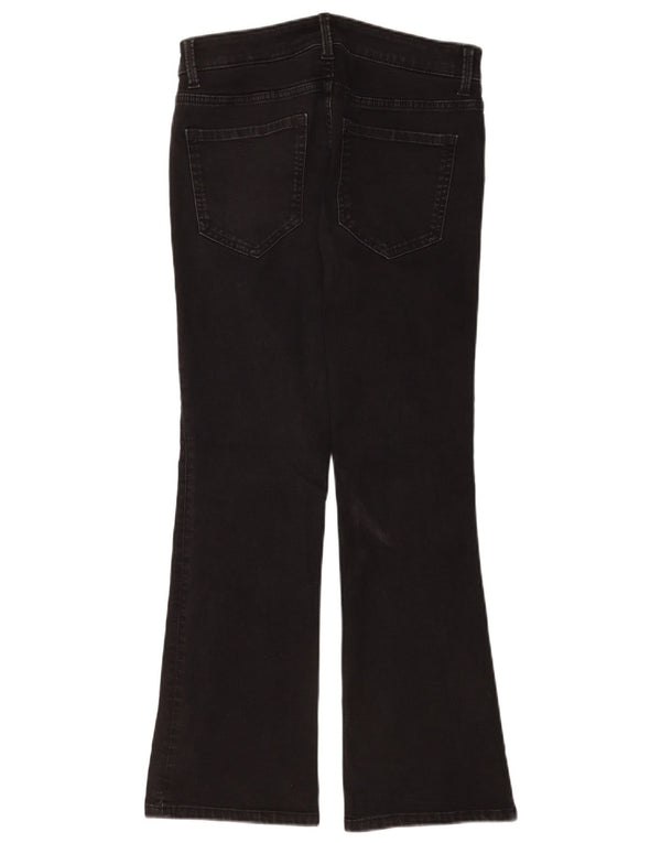 Marks & Spencer Donna The Eva Bootcut Jeans UK 12 Medio W30 L28 Nero