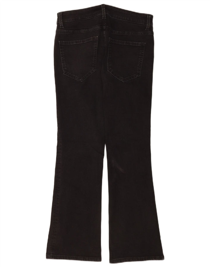 Marks & Spencer Donna The Eva Bootcut Jeans UK 12 Medio W30 L28 Nero