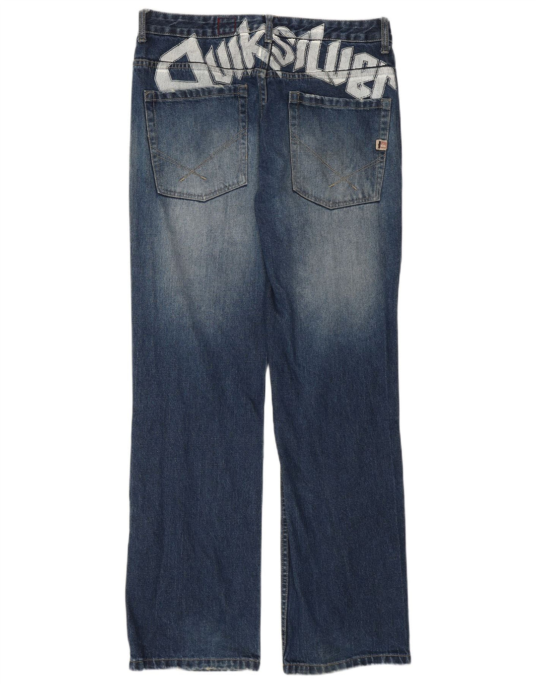 Jeans Quiksilver da uomo con grafica bootcut W32 L31 in cotone blu