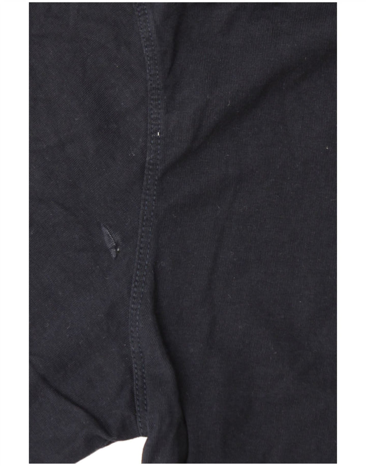 BARBOUR Mens Slim Fit T-Shirt Top Small Navy Blue Cotton