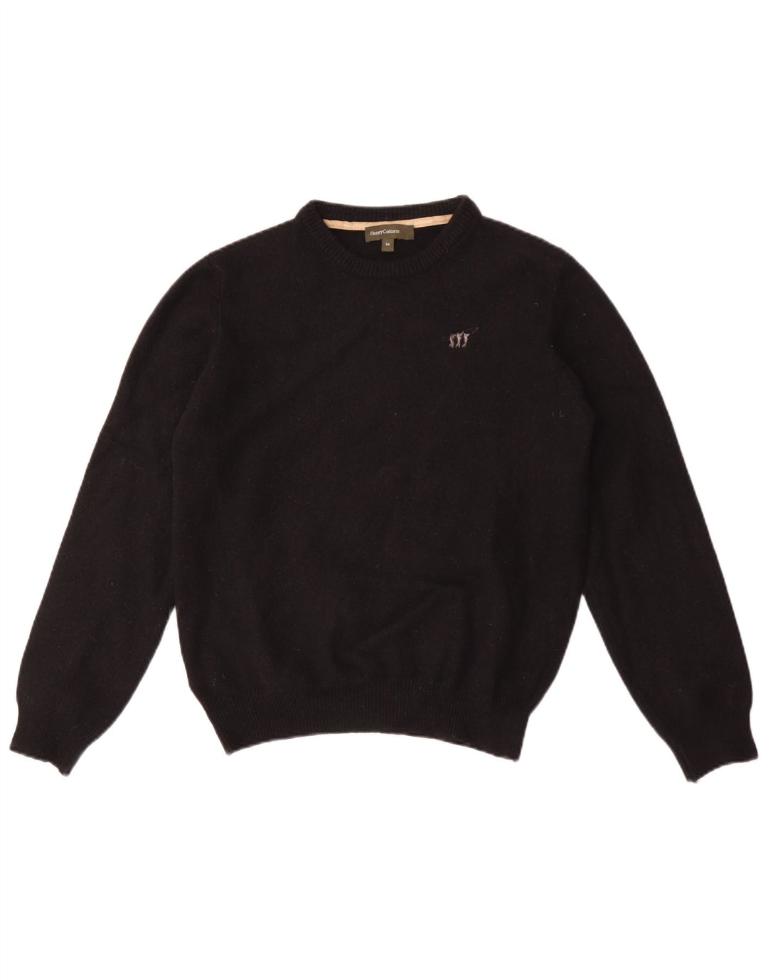 Maglione da donna con scollo a barca Henry Cottons UK 14 Lana nera media