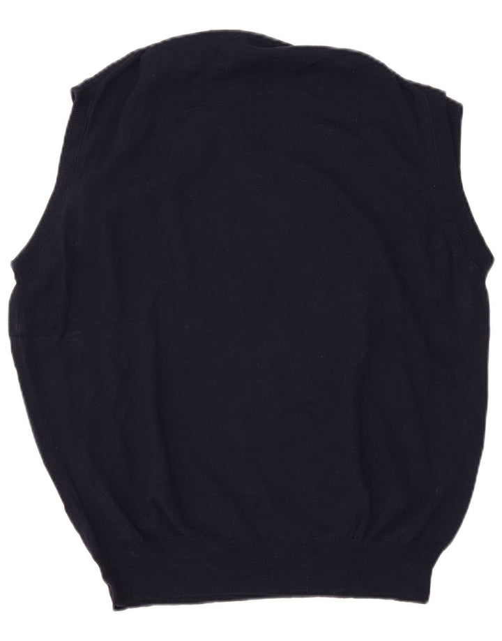 Canotta Uomo Trussardi Canotta Grande Blu Navy Lana Merino