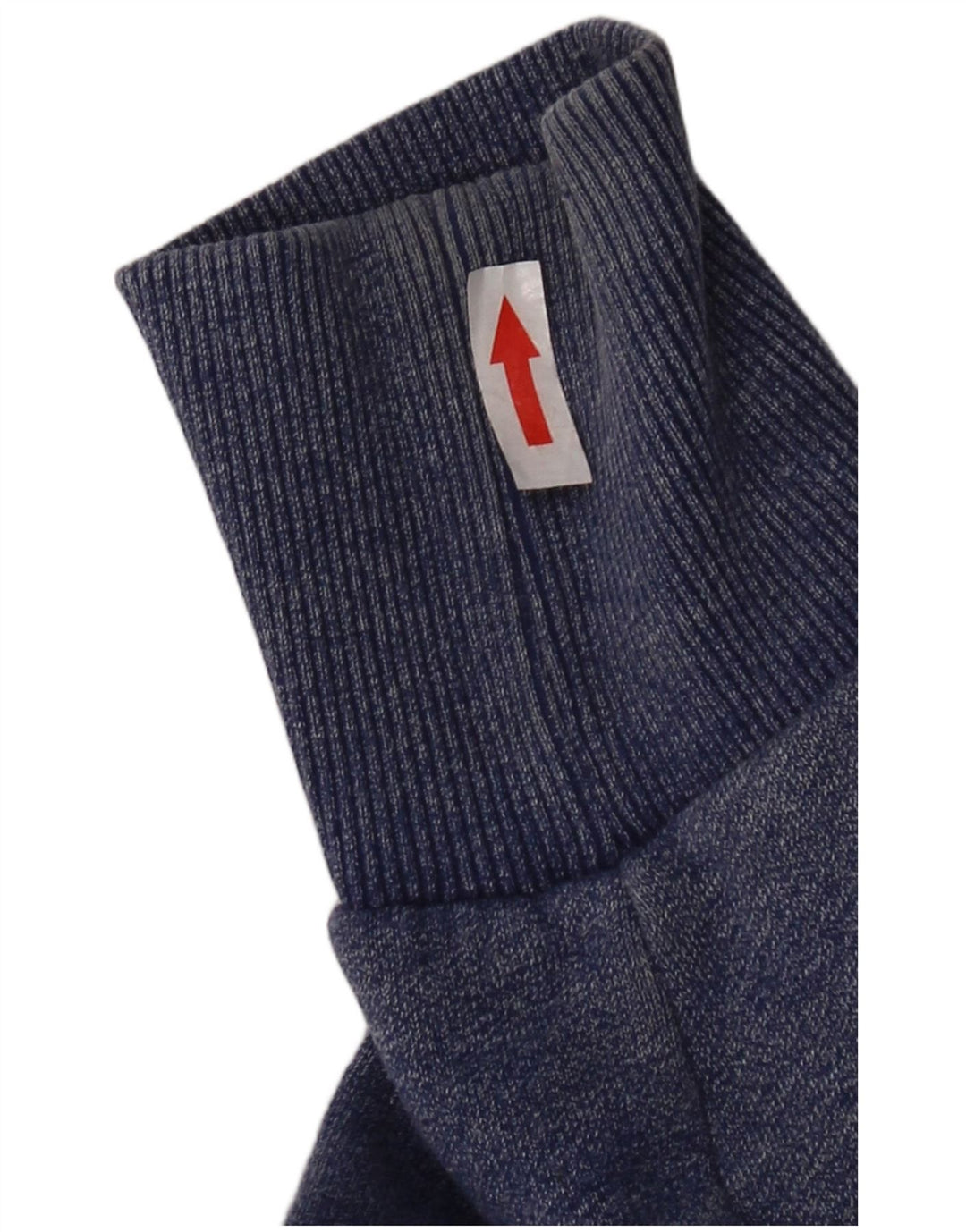 Maglione con cappuccio e zip grafica da uomo SUPERDRY piccolo in cotone blu