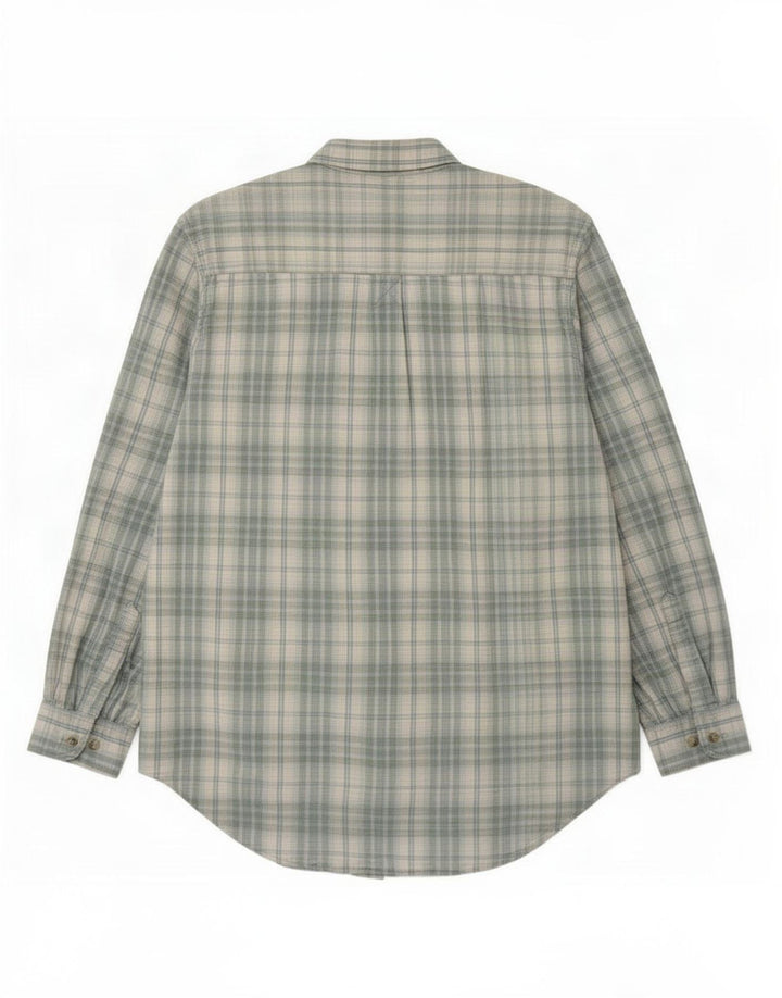 Camicia da uomo Timberland in cotone a quadri blu medio