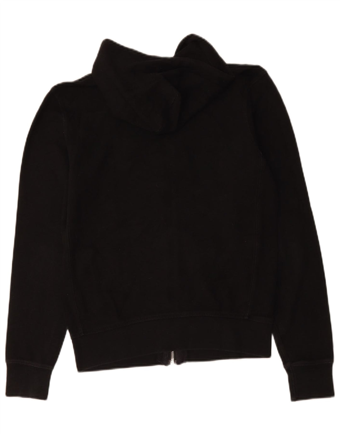 Maglione con cappuccio e zip da uomo Zara in cotone nero medio