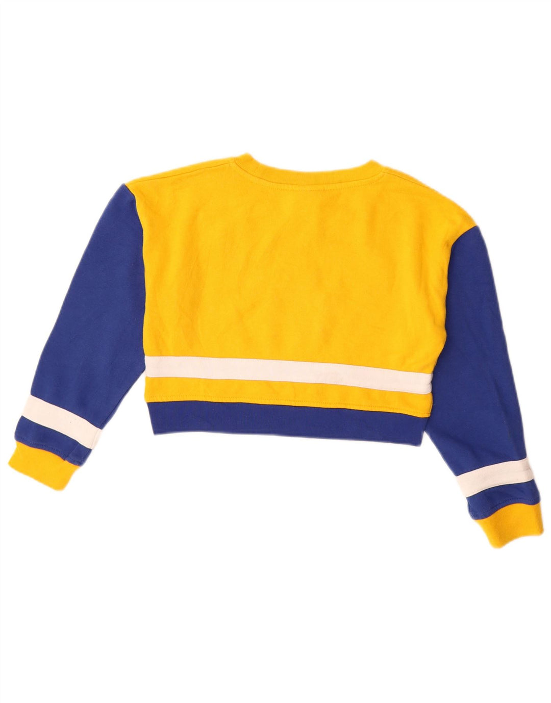 Felpa con grafica corta per ragazze NHL, 7-8 anni, color block giallo