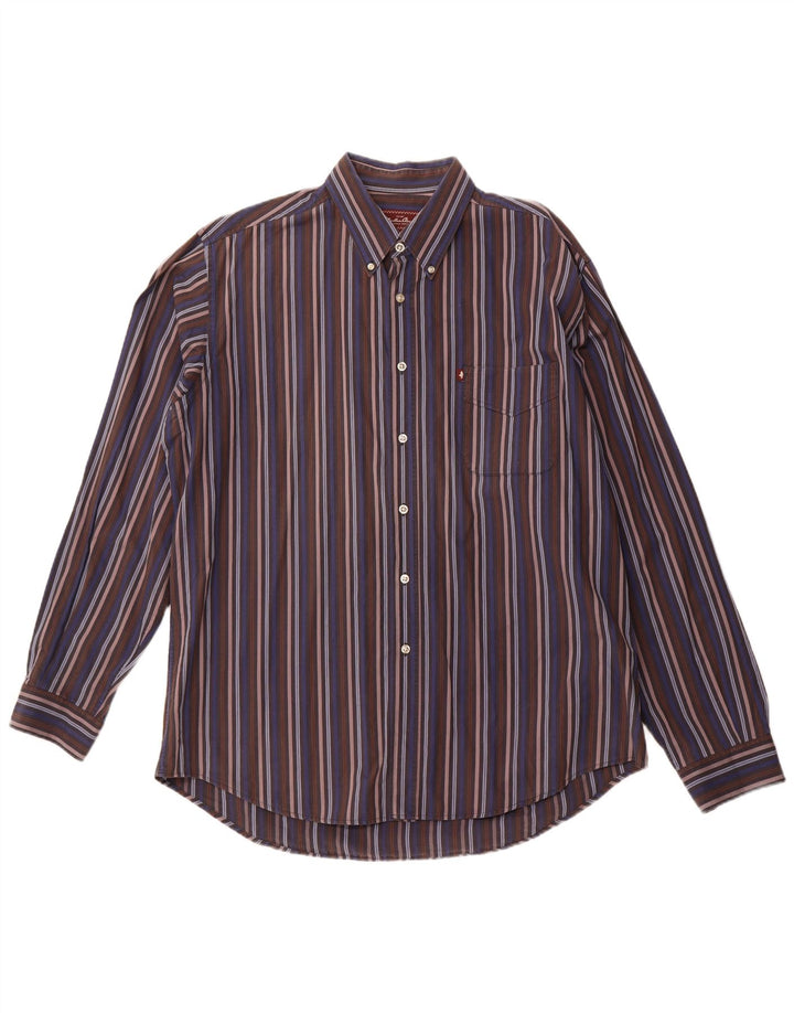 MARLBORO CLASSICS Camicia da uomo 2XL Cotone a righe multicolore