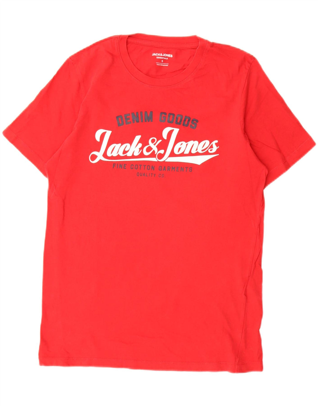 JACK & JONES T-shirt grafica da uomo piccola rossa in cotone