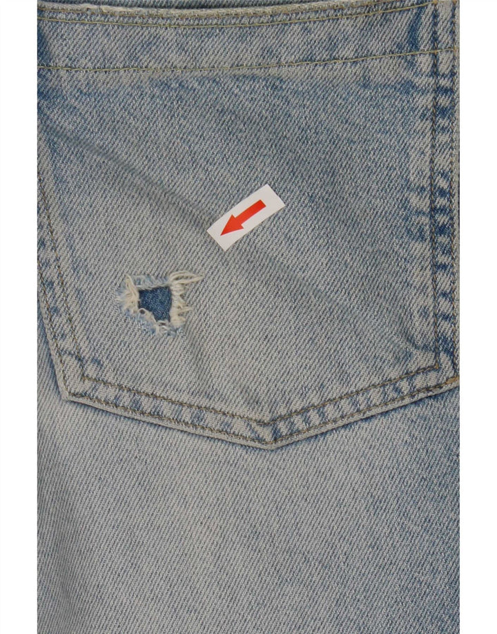 Jeans ritagliati effetto consumato da donna Reiss W29 L26 cotone blu
