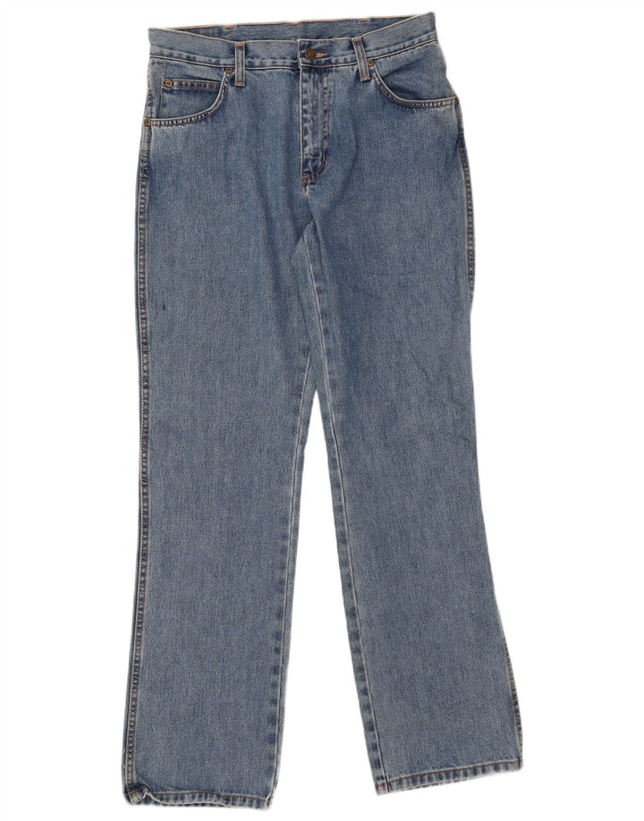 Jeans dritti da uomo Wrangler vestibilità regolare W32 L32 cotone blu