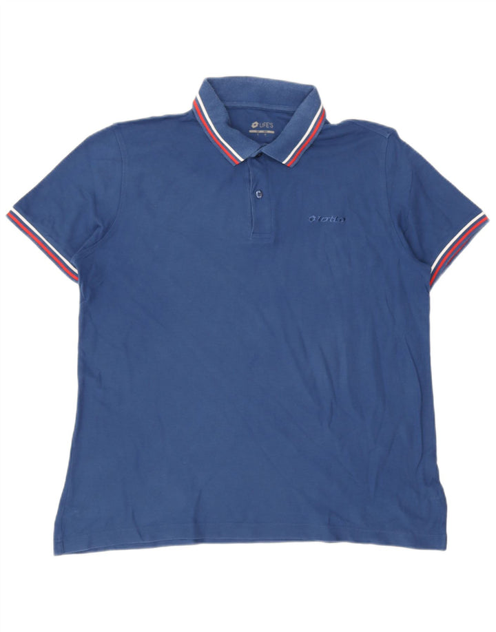 Polo da uomo Lotto grande blu