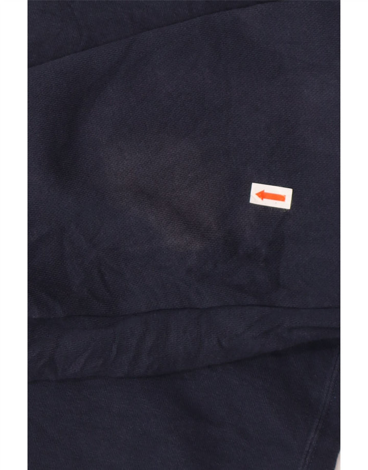 Felpa con cappuccio da uomo NIKE grande in cotone blu navy