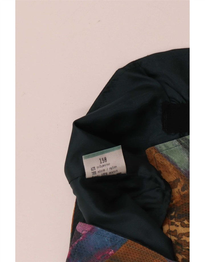 Gilet vintage da ragazzo con motivo astratto 12-13 anni retrò multicolore