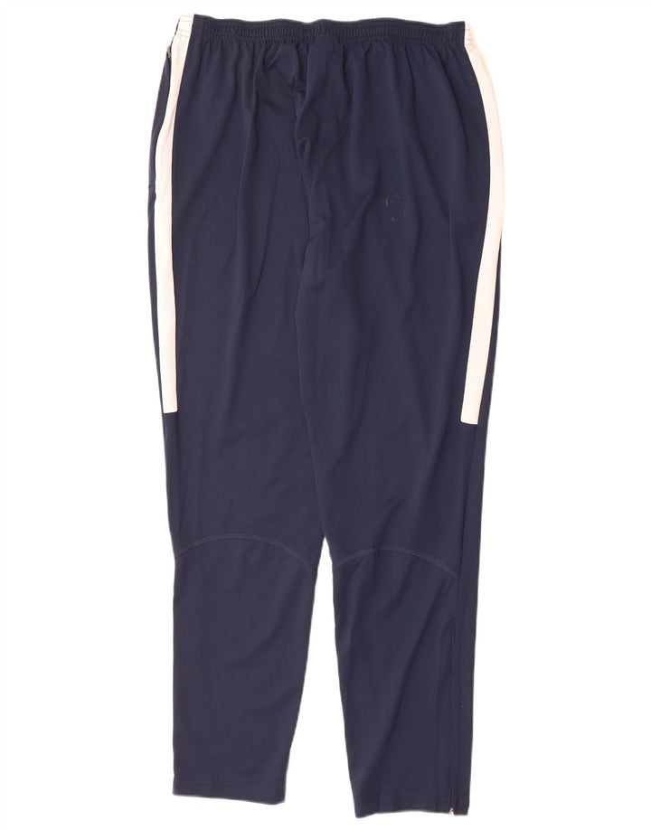 Pantaloni da tuta Nike Dri Fit da uomo XL in poliestere color block blu navy