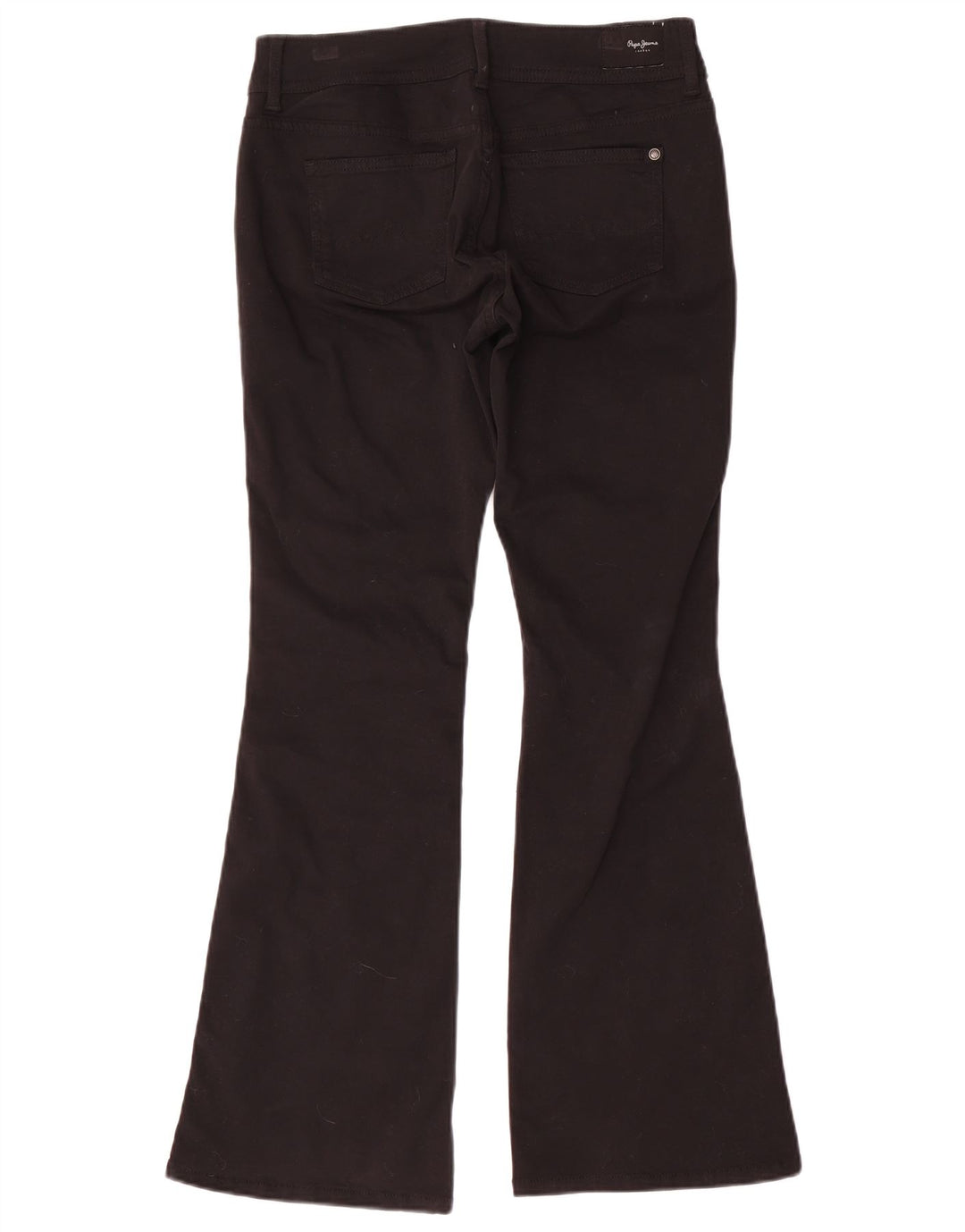 PEPE Jeans Donna Pimlico a vita media svasato W28 L30 Cotone Nero
