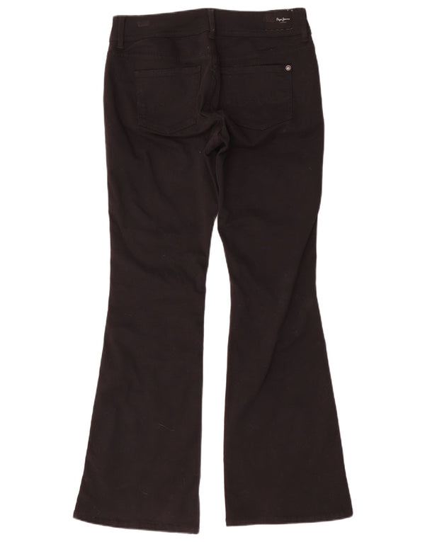 PEPE Jeans Donna Pimlico a vita media svasato W28 L30 Cotone Nero