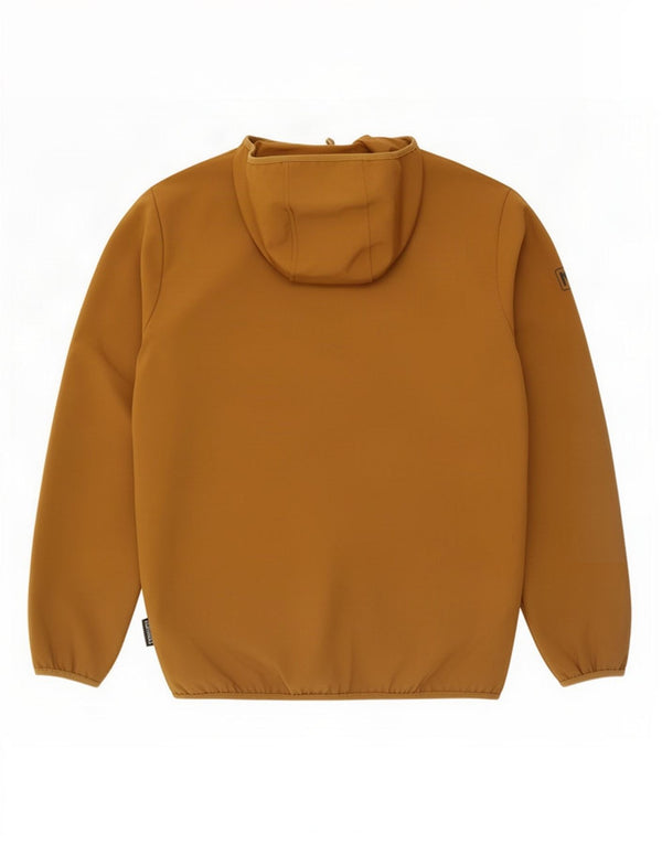Giacca a vento con cappuccio da uomo Jack Wolfskin UK 36/38 Marrone medio