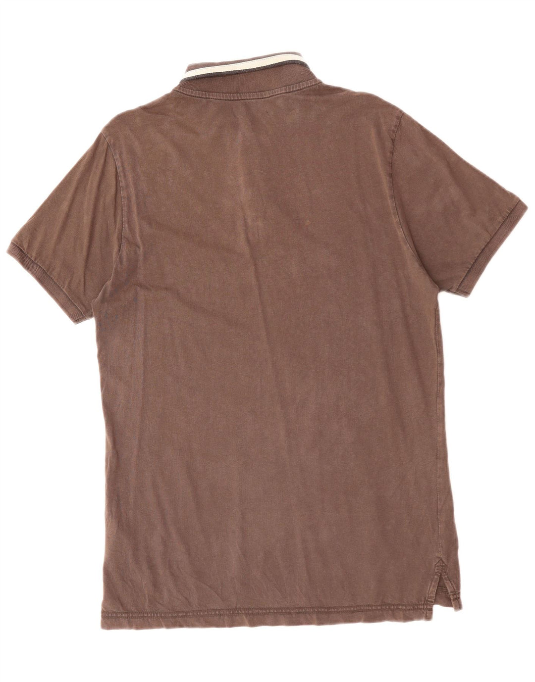 NAPAPIJRI Mens Polo Shirt Large Brown Cotton