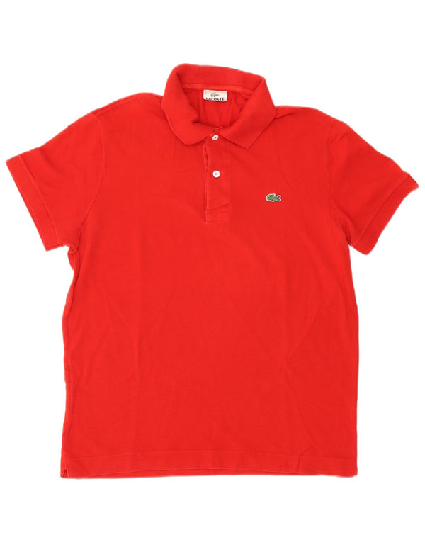 Polo da uomo Lacoste taglia 4 media in cotone rosso