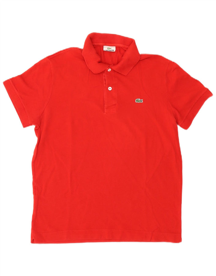 Polo da uomo Lacoste taglia 4 media in cotone rosso