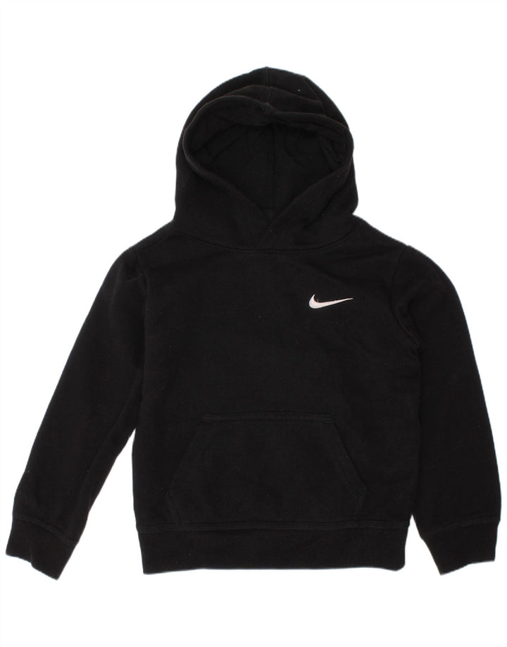 Felpa con cappuccio NIKE da bambino 3-4 anni XS in cotone nero