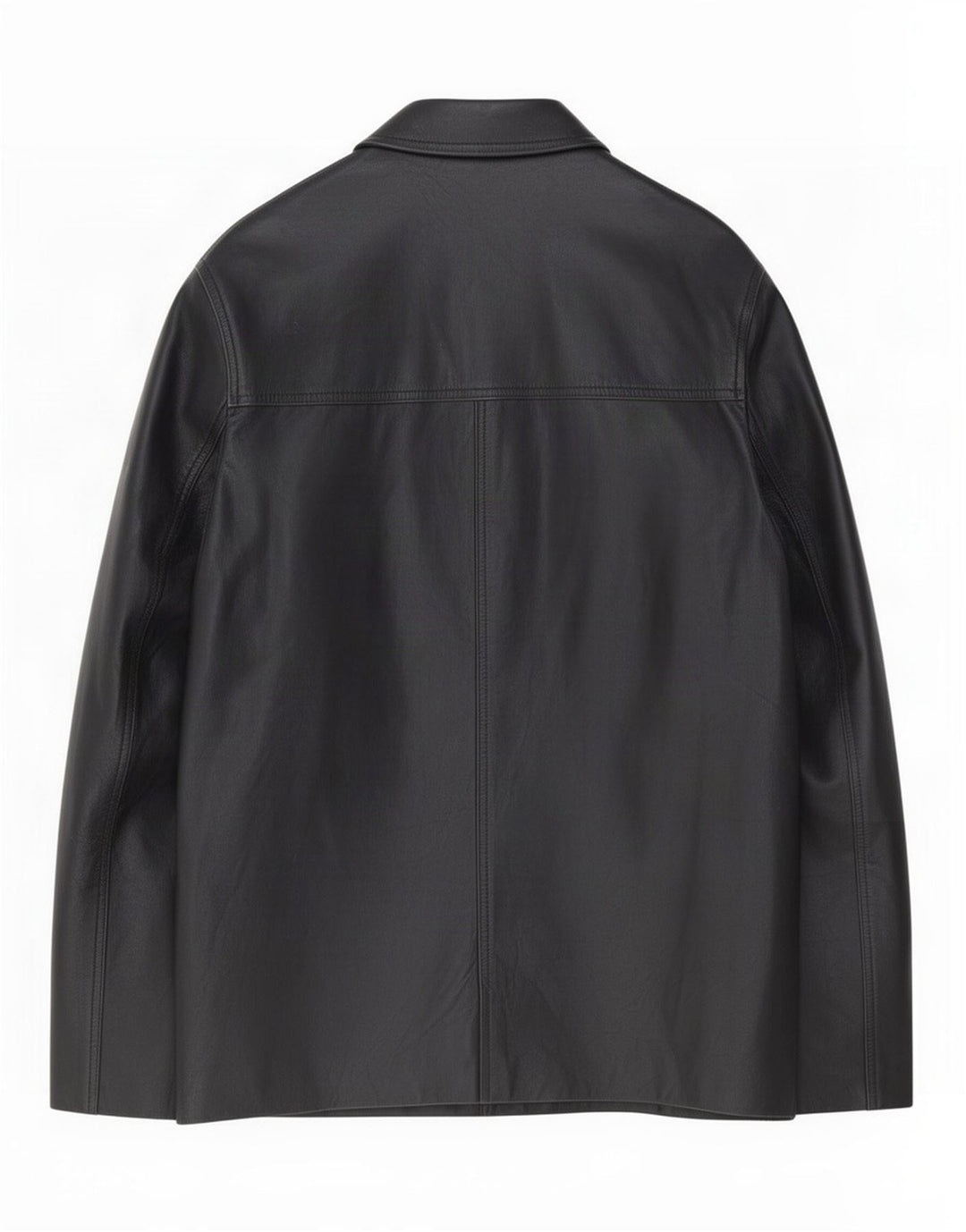 Giacca in pelle vintage da uomo UK 40 grande nera