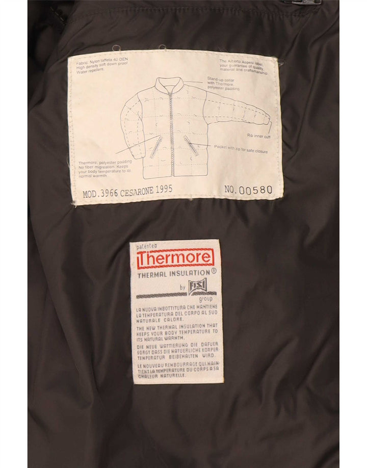 Giacca imbottita da uomo Alberto Aspesi UK 38 Nylon grigio medio