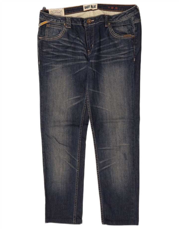 SUPERDRY Womens Slim Jeans W32 L27 Blue