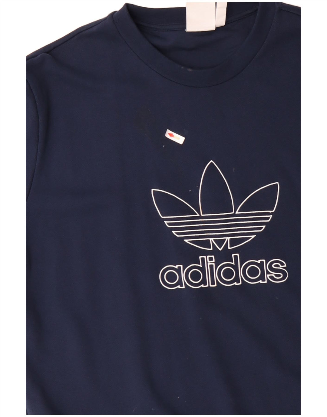 Felpa grafica da uomo ADIDAS maglione XL cotone blu navy