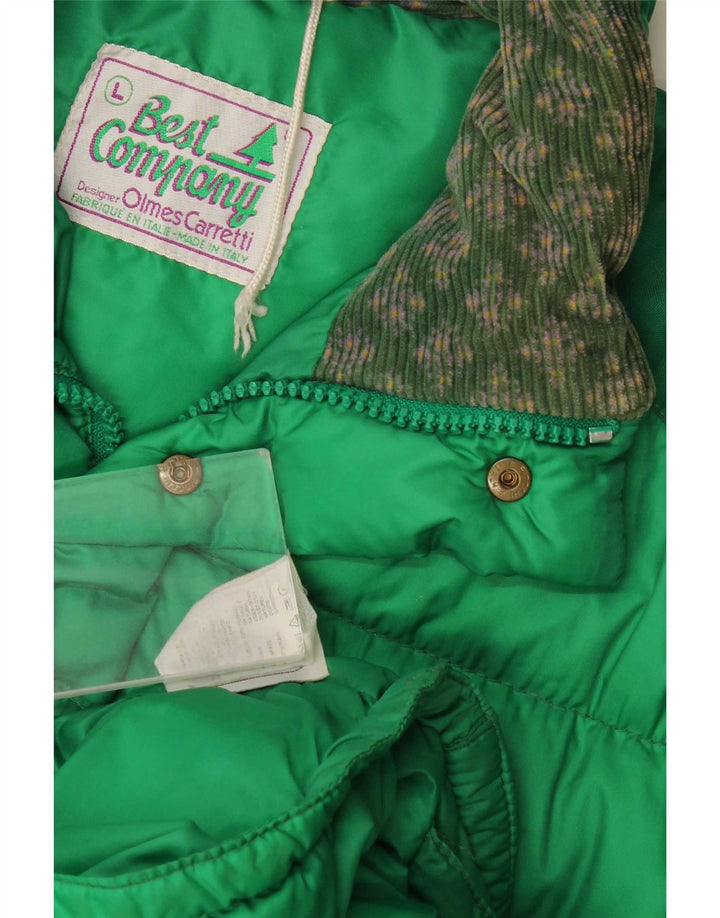 Giacca imbottita da uomo Best Company UK 40 grande verde