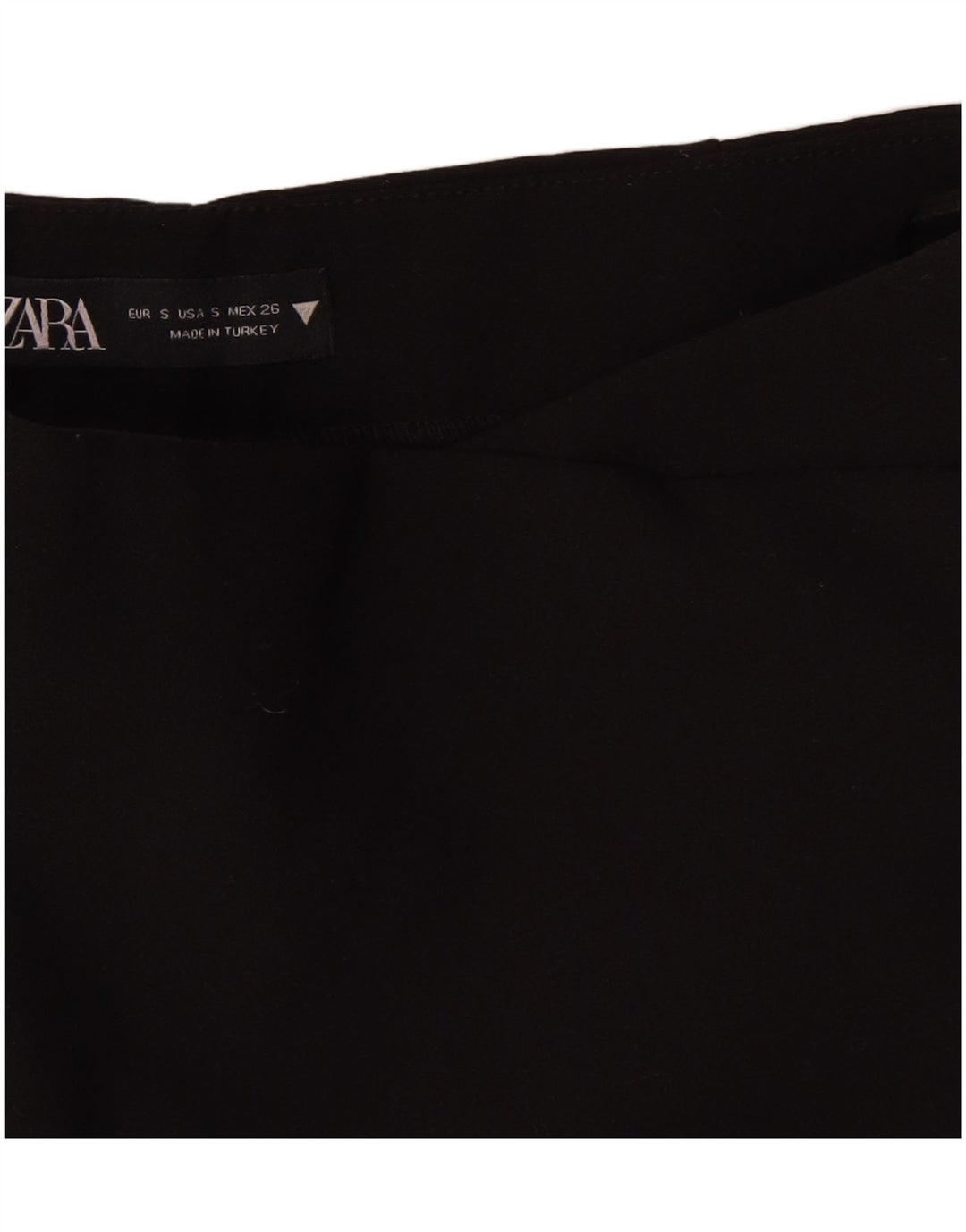Pantaloncini casual da donna Zara piccoli W26 poliestere nero