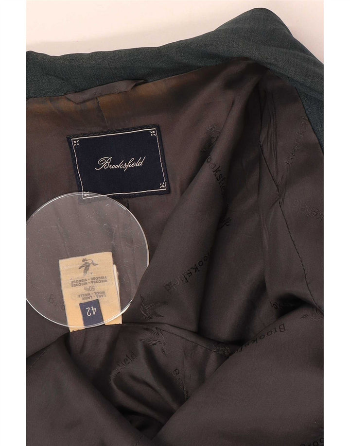 Giacca blazer a 1 bottone da donna Brooksfield IT 42 Lana verde medio