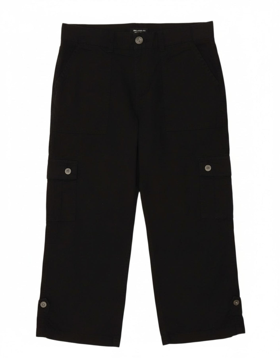 LEE Womens Relaxed Fit Cargo Capri Trousers US 6 Medium W30 L21 Black