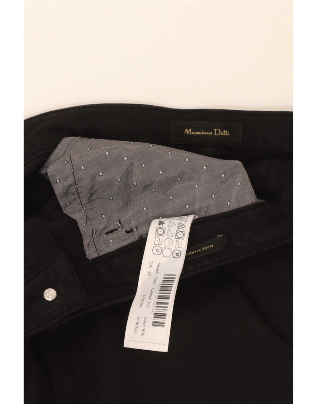 Jeans slim da donna Massimo Dutti EU 38 Small W28 L28 Nero