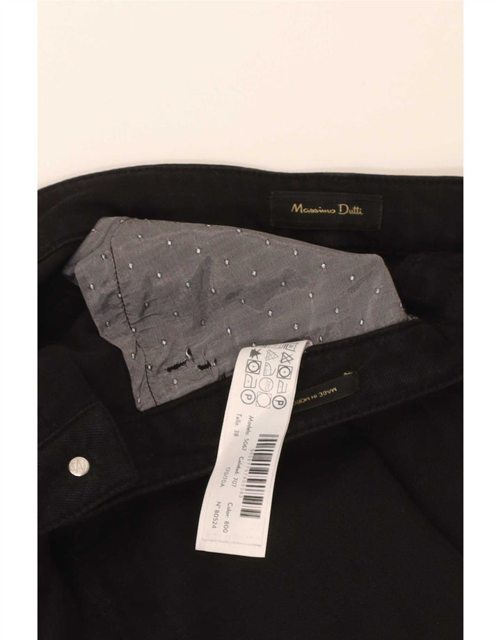 Jeans slim da donna Massimo Dutti EU 38 Small W28 L28 Nero