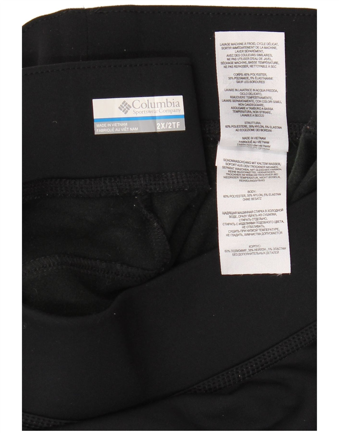 Pantaloni da tuta da donna COLUMBIA UK 20 2XL Poliestere nero