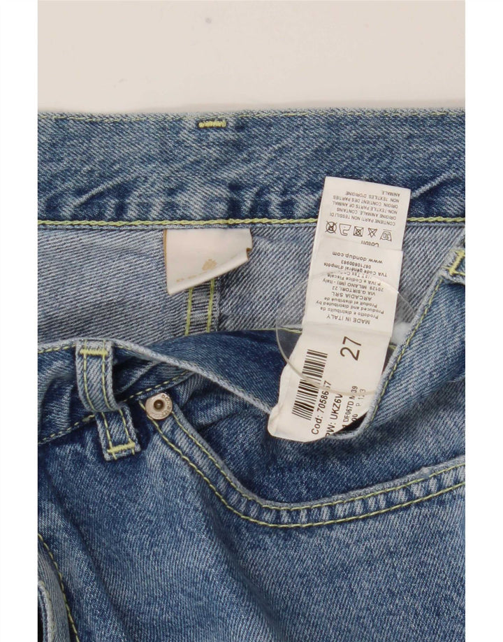 Dondup Jeans dritti invecchiati da donna W27 L28 cotone blu