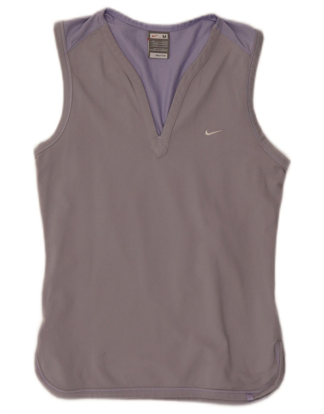 Canotta Nike da donna UK 10/12 nylon viola medio
