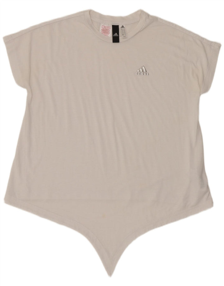 Maglietta Adidas Bambina Top 14-15 Anni Poliestere Bianca