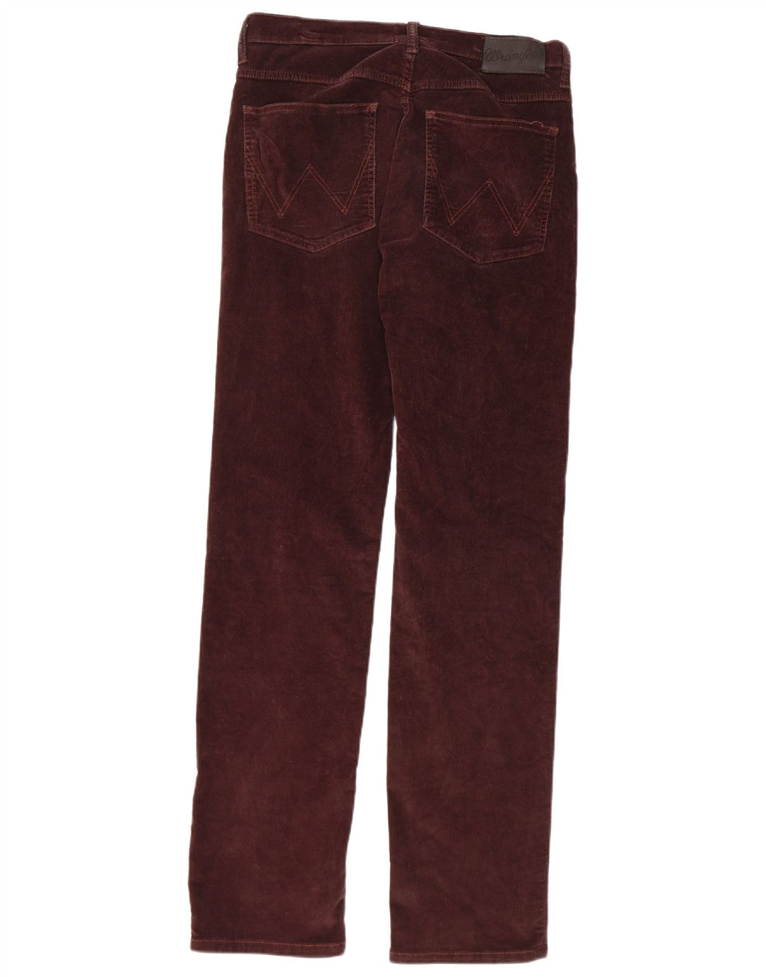 WRANGLER Pantaloni dritti da uomo in velluto a coste Arizona W30 L34 cotone marrone